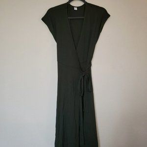 Olive Green Old Navy Wrap Dress